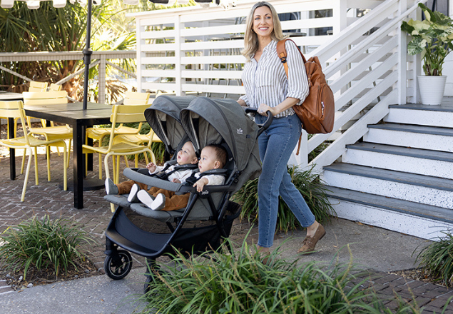 Carucior de gemeni Estrella, 0 luni+, Ebony, Joie